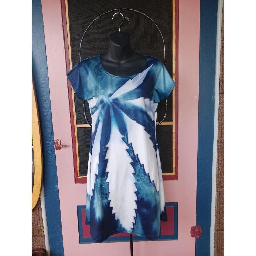 Cannabis Pot Leaf Dress Marijuana Weed Size Medium